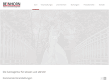 Tablet Screenshot of beinhorn-messen.de